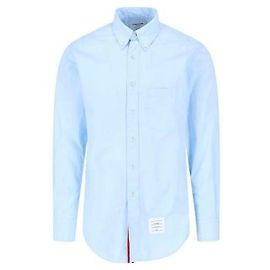 Thom Browne Camicia in popeline classica con rifiniture RWB