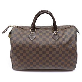 Louis Vuitton Speedy Tote Bag aus Damier Ebene Canvas
