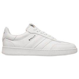 Sapatilhas Bally Retro Crest em pele branca
