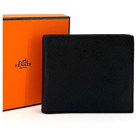 Hermès Portafoglio bi-fold Citizen Twill Nero