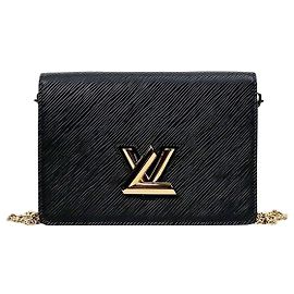 Louis Vuitton Bolso bandolera Black Epi Twist Belt Chain