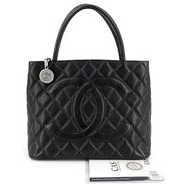 Chanel Caviar Medallion Coin Bag Tote Bag