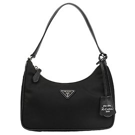 Prada Re-Edition Hobo-Bag aus Re-Nylon mit Saffiano-Besatz
