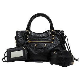 Balenciaga Borsa Tote Classic Mini City Motorbag Nera