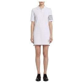 Thom Browne Bar Polo-Kleid aus strukturiertem Piqué