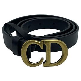 Dior Cintura in pelle da donna con fibbia logo