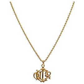 Dior Emblem Gold Halskette