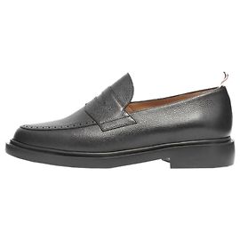 Thom Browne Mocassini Penny con suola in gomma leggera in pelle Pebble Grain