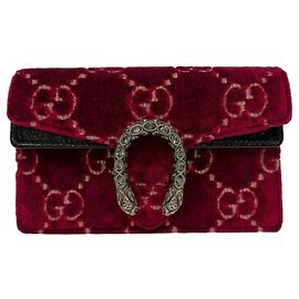 Gucci Borsa Dionysus GG Velvet Super Mini Chain Bag