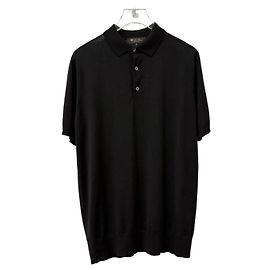 Polo in lana Loro Piana nera