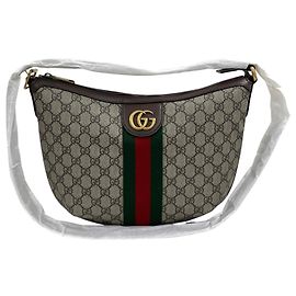 Gucci Ophidia GG Small Half Moon Hobo Schultertasche