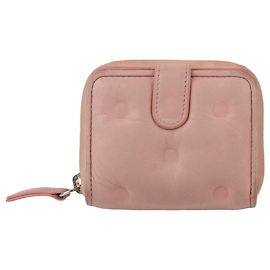 Maison Martin Margiela Portafoglio porta monete e carte Indie Pink Leather