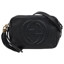 Gucci Borsa a tracolla in pelle Disco Soho Nera
