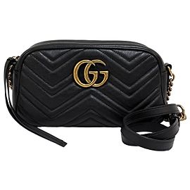 Gucci Picca borsa a tracolla e crossbody con catena nera