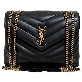 Autre Marque Borsa a tracolla Lulu Monogram Matelassé Small Black