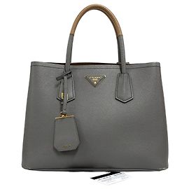 Prada Saffiano Double Tote Bag Schultertasche Medium