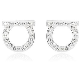 Salvatore Ferragamo Gancini Crystal Large Ohrringe