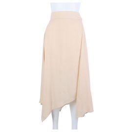Gonna in seta Fendi beige