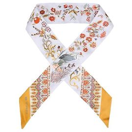 Etro Sciarpa in seta paisley da donna con motivi floreali e pelliccia