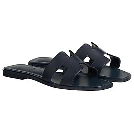 Hermès Sandali in vitello traforati con scatola