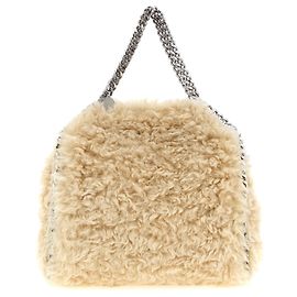 Stella Mc Cartney Beige Handtasche aus Polyester