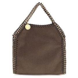 Stella Mc Cartney Borsa in pelle scamosciata marrone