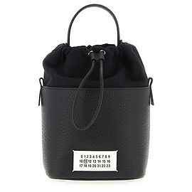 Maison Martin Margiela Crossbody-Tasche aus schwarzem Kalbsleder