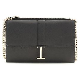 Tom Ford Bolso de hombro Bos Taurus en piel de becerro negra