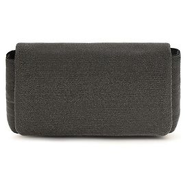 Brunello Cucinelli Schultertasche aus schwarzem Leder