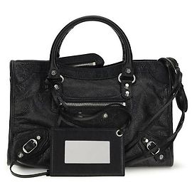 Balenciaga Sac à épaule Black Lamb Ovis Aries