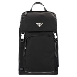 Prada Black Recycled Polyamide Backpack