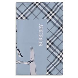 Sciarpa Burberry Archive Knight in seta blu