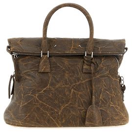 Maison Martin Margiela Borsa a tracolla in pelle di capra marrone