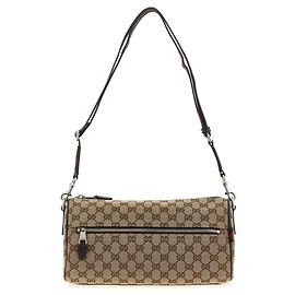 Gucci Borsa a tracolla in poliestere beige