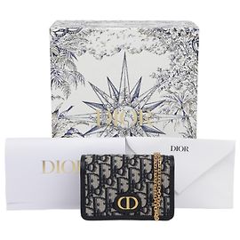 Dior Pouch con catena Montaigne Nano Oblique Jacquard
