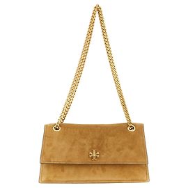 Tory Burch Borsa a tracolla in vitello marrone