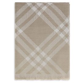 Burberry Sciarpa Oves Aries in lana beige