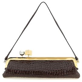 Jacquemus Pochette en chèvre marron