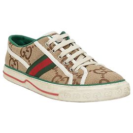Gucci Tennis Canvas Sneaker Beige