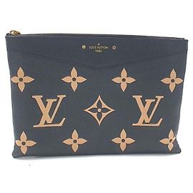 Clutch Louis Vuitton Daily Empreinte Pelle Marrone