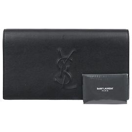 Autre Marque Clutch in pelle nera
