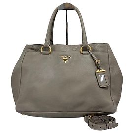 Prada Saco Tote e Saco de Ombro em Vitello Daino
