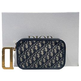 Dior Clutch Oblique Gold con anello a D