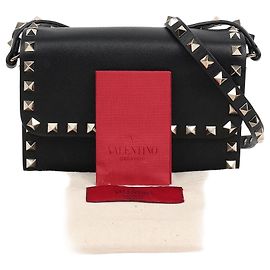 Valentino Rockstud Flap Crossbody Bag Schwarz
