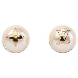 Louis Vuitton My Mix Pearl Perlenohrringe in Goldfarben