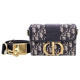 Dior Borsa a spalla Box Montaigne in jacquard Oblique