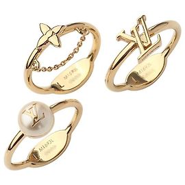 Louis Vuitton Set di Anelli Blooming Pearl (Copia dello Scontrino del Grande Magazzino)