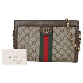 Gucci Ophidia GG Small Shoulder Bag Brown