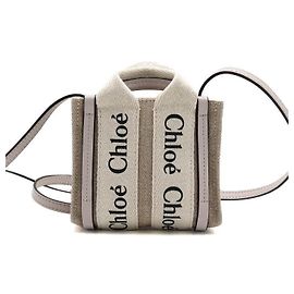Chloé Woody Nano Tote Bag und Schultertasche Crossbody