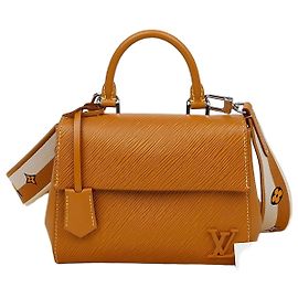 Louis Vuitton Borsa Tote Cluny Mini in pelle Epi Gold Miel